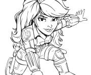 Coloriage et dessins gratuit Black Widow en miniature à imprimer