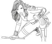 Coloriage Natasha Romanoff Black Widow