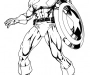 Coloriage Captain America Le Protecteur