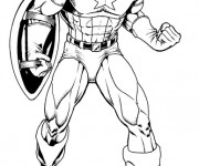 Coloriage Image de Captain America