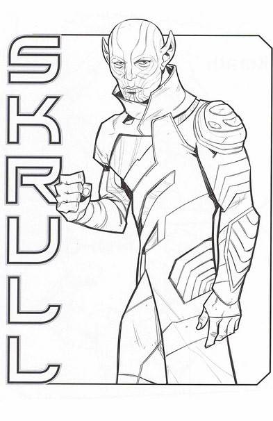 Coloriage et dessins gratuits Skrull de Captain Marvel à imprimer