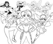 Coloriage Dc Superhero Girls