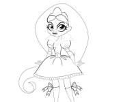 Coloriage Dessin de fille superhero