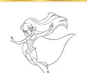 Coloriage Fille de DC Superhero Girls en ligne
