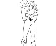 Coloriage Fille Superh&eacute;ro&iuml;ne DC