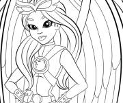 Coloriage Hawkgirl de DC Superhero Girls