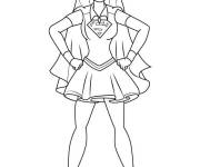 Coloriage et dessins gratuit Supergirl en toute confiance à imprimer