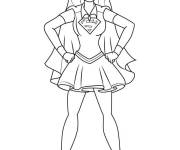 Coloriage Supergirl en toute confiance