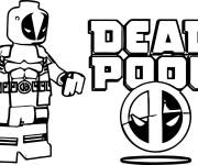 Coloriage Affiche de Deadpool Logo