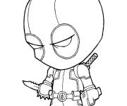 Coloriage Chibi Deadpool mignon