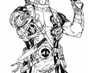 Coloriage Deadpool de Marvel debout