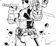 Coloriage Deadpool film 2019