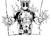 Coloriage Deadpool Groot