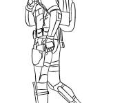 Coloriage Le timide Deadpool