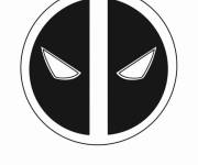 Coloriage Logo de Deadpool