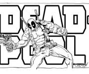 Coloriage Logo du film Deadpool