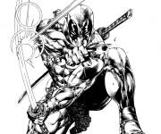 Coloriage Marrant Deadpool