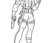 Coloriage Posture et masque de Deadpool