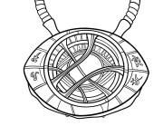 Coloriage Amulette &OElig;il d'Agamotto