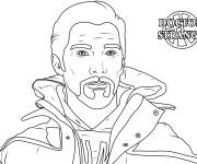Coloriage Benedict Cumberbatch dans le r&ocirc;le de Doctor Strange