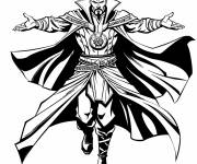 Coloriage Cape de l&eacute;vitation du Docteur Strange