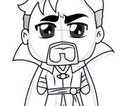 Coloriage et dessins gratuit Chibi Doctor Strange à imprimer