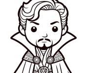 Coloriage Croquis de petit Dr. Strange