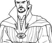 Coloriage Docteur Strange dessin&eacute; &agrave; la main