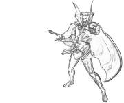 Coloriage et dessins gratuit Doctor Strange avec sa cape de magie à imprimer