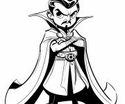 Coloriage Doctor Strange bras crois&eacute;s