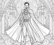Coloriage Doctor Strange dans le palais