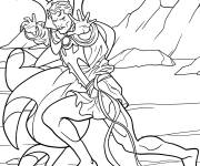 Coloriage Doctor Strange dans une bataille &eacute;pique