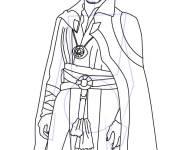 Coloriage et dessins gratuit Doctor Strange de bande anim&eacute;e à imprimer