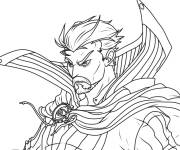 Coloriage Doctor Strange en action