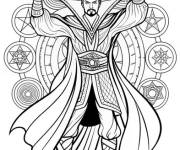 Coloriage Doctor Strange, Ma&icirc;tre des Arts Mystiques