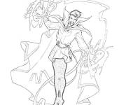 Coloriage Doctor Strange peut voler