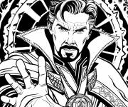 Coloriage Doctor Strange r&ocirc;le dans le film Multiverse of Madness