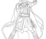 Coloriage Doctor Strange style bande anim&eacute;e