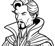 Coloriage Doctor Strange stylis&eacute; pour enfants