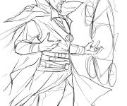 Coloriage Illustration de Doctor Strange