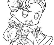 Coloriage Kawaii Chibi Doctor Strange