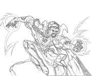 Coloriage L'&eacute;nergie destructive de Doctor Strange