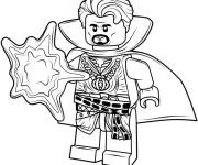 Coloriage Lego Doctor Strange en attaquant