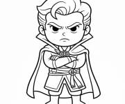 Coloriage Petit Doctor Strange en col&egrave;re