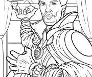 Coloriage Photo de Benedict Cumberbatch dans le r&ocirc;le du Docteur Strange