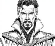 Coloriage Photo de Doctor Strange r&eacute;aliste