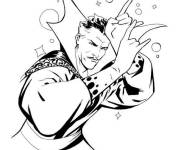 Coloriage et dessins gratuit Premier Doctor Strange a une moustache à imprimer