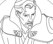 Coloriage Profil de Doctor Strange