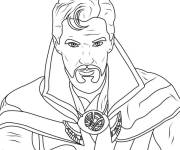 Coloriage Regard s&eacute;rieux de Doctor Strange