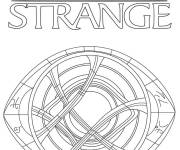 Coloriage Sceau du Vishanti de Doctor Strange